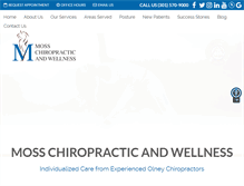 Tablet Screenshot of olneychiropractor.com